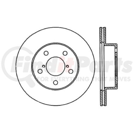 120.47014 by CENTRIC - Premium Brake Rotor
