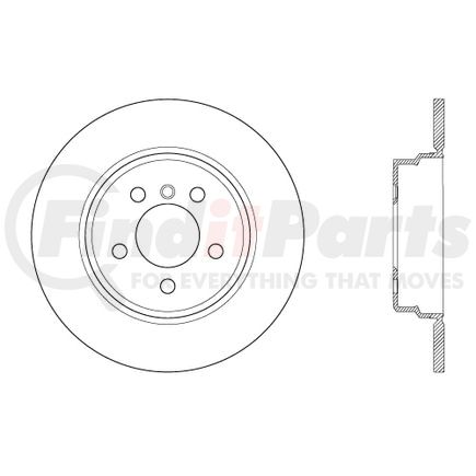 Centric 120.35113 Disc Brake Rotor Premium Brake Rotor