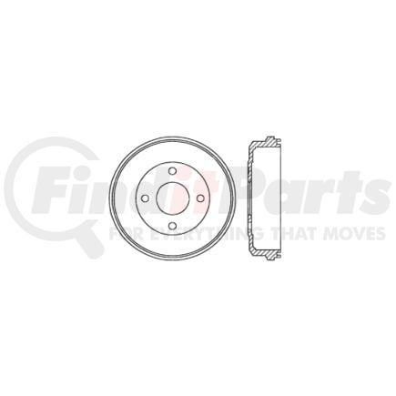 Centric 122.61039 Brake Drum Prm Brake Drum