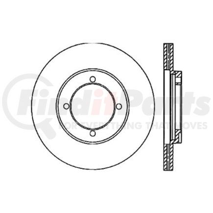 120.46007 by CENTRIC - Premium Brake Rotor
