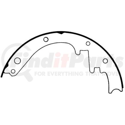 112.0228 by CENTRIC - Riveted Brake Shoes
