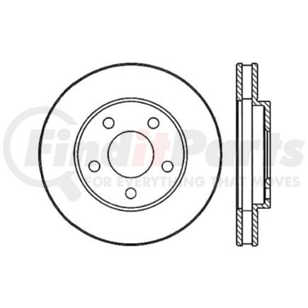 121.62036 by CENTRIC - Standard Brake Rotor