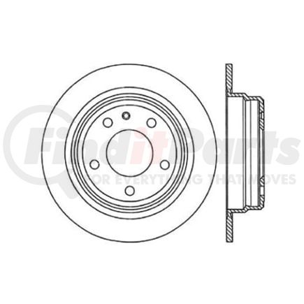 120.34016 by CENTRIC - Premium Brake Rotor