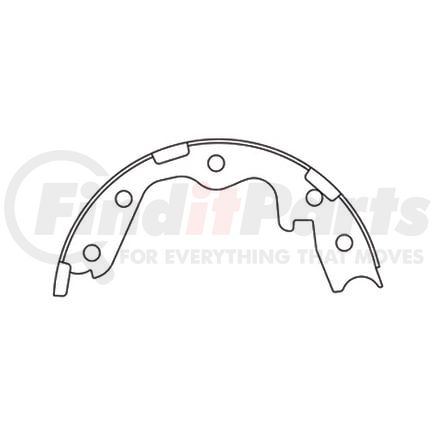 111.0896 by CENTRIC - Premium Parking Brake Shoes