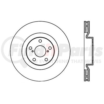 120.44170 by CENTRIC - Centric Premium High Carbon Alloy Brake Rotor