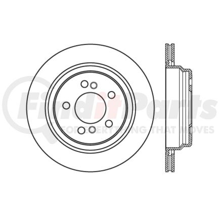 120.34054 by CENTRIC - Premium Brake Rotor