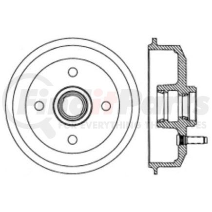 122.61027 by CENTRIC - Centric Premium Brake Drum