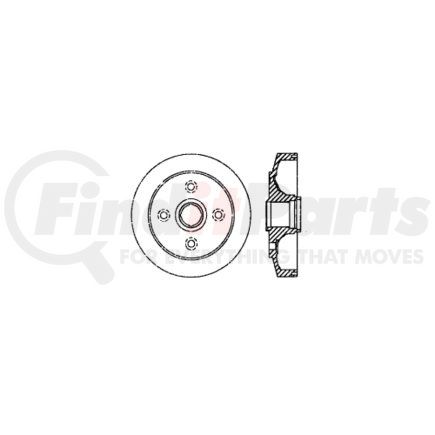 Centric 122.50003 Brake Drum Premium Brake Drum