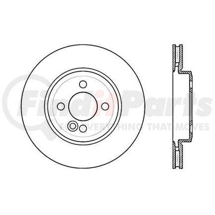 120.34100 by CENTRIC - Premium Brake Rotor