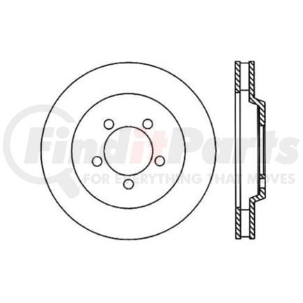 Centric 120.61063 Disc Brake Rotor Premium Brake Rotor