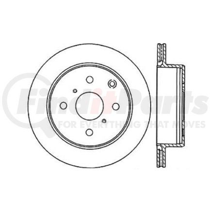 121.44034 by CENTRIC - C-Tek Standard Disc Brake Rotor - 10.59 in. Outside Diameter