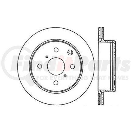 Centric 121.44034 Disc Brake Rotor C-Tek Standard Disc Brake Rotor - 10.59 in. Outside Diameter