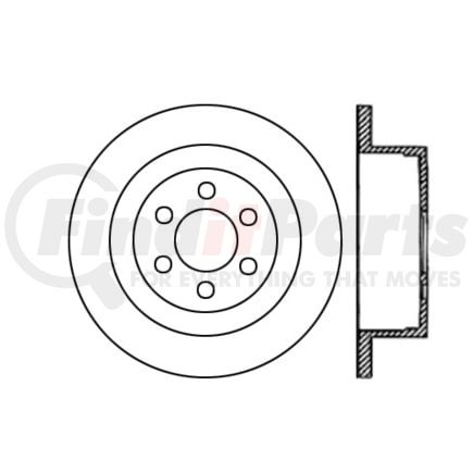 Centric 125.67058 Disc Brake Rotor Centric Premium High Carbon Alloy Brake Rotor