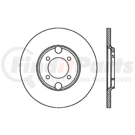 Centric 120.20008 Disc Brake Rotor Premium Brake Rotor
