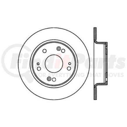 125.40055 by CENTRIC - Centric Premium High Carbon Alloy Brake Rotor