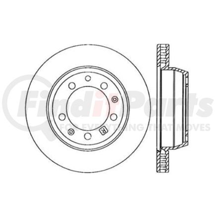 Centric 120.37033 Disc Brake Rotor Premium Brake Rotor