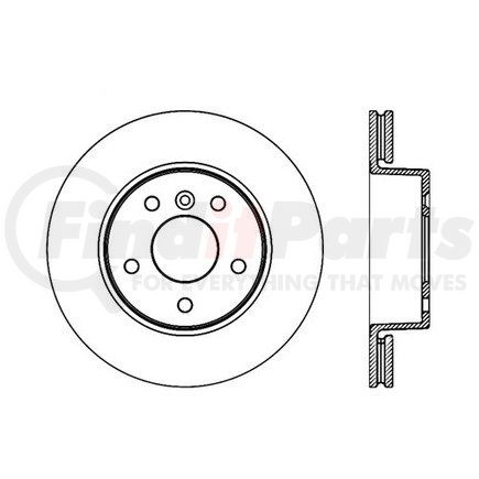 120.22003 by CENTRIC - Premium Brake Rotor