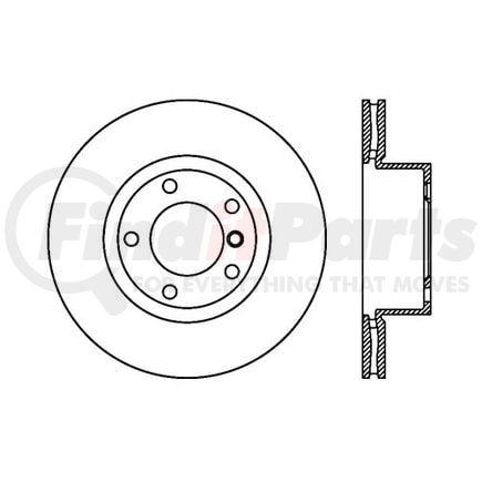 120.34077 by CENTRIC - Centric Premium High Carbon Alloy Brake Rotor
