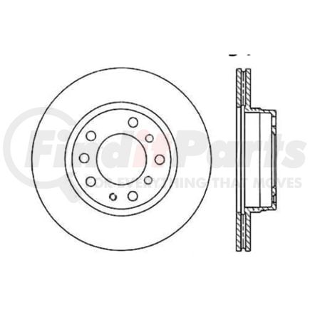 Centric 120.34012 Disc Brake Rotor Prm Brake Rotor