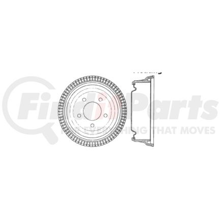 122.67010 by CENTRIC - Prm Brake Drum