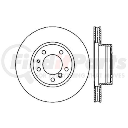 Centric 120.34021 Disc Brake Rotor Premium Brake Rotor
