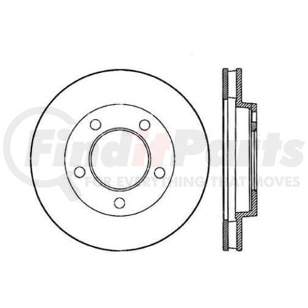 120.63005 by CENTRIC - Premium Brake Rotor