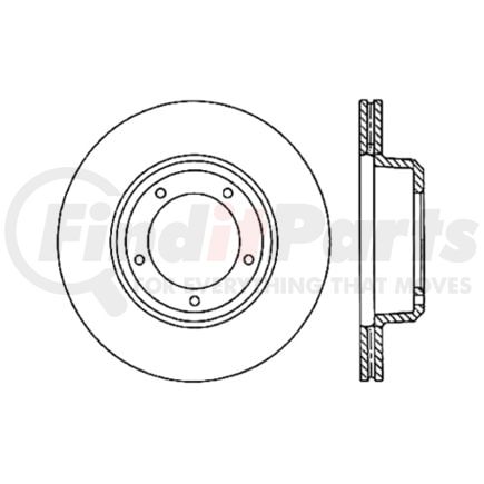 125.22001 by CENTRIC - Premium High-Carbon Rotor