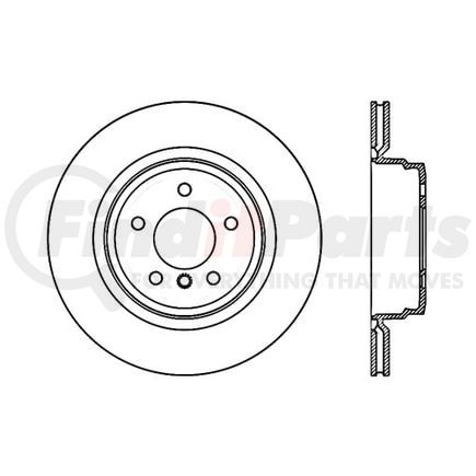 120.34078 by CENTRIC - Premium Brake Rotor