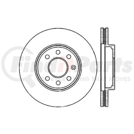Centric 120.49005 Disc Brake Rotor Premium Brake Rotor