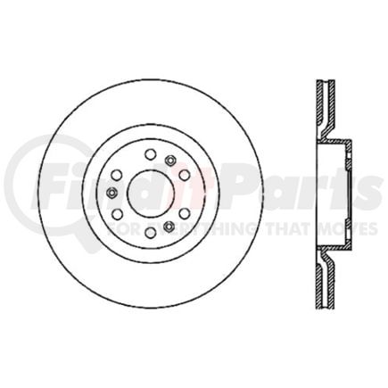 Centric 120.62076 Disc Brake Rotor Premium Brake Rotor