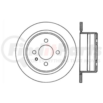Centric 121.61066 Disc Brake Rotor C-Tek Standard Brake Rotor
