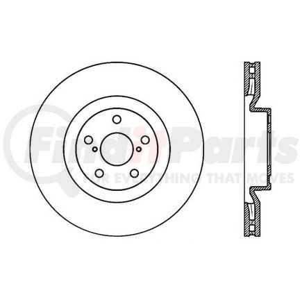 120.44171 by CENTRIC - Centric Premium High Carbon Alloy Brake Rotor