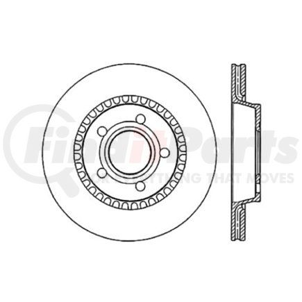 121.33016 by CENTRIC - C-Tek Standard Brake Rotor