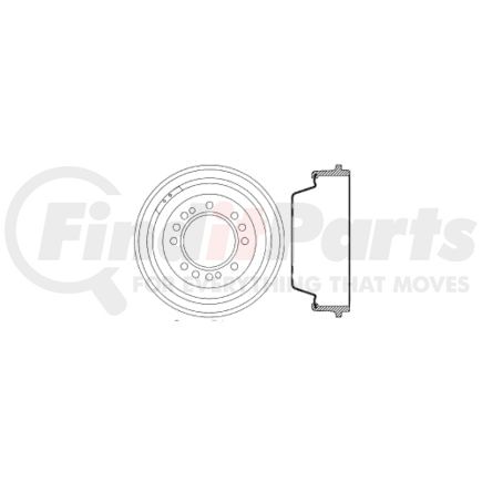 122.66036 by CENTRIC - Premium Brake Drum