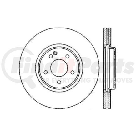 120.35033 by CENTRIC - Premium Brake Rotor