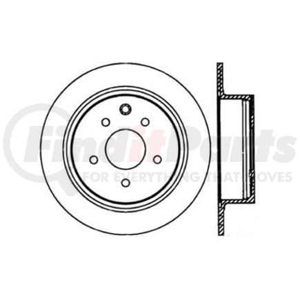 Centric 125.42073 Disc Brake Rotor Centric Premium High Carbon Alloy Brake Rotor