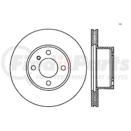 Centric 120.34006 Premium Brake Rotor
