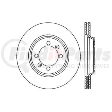 120.38006 by CENTRIC - Premium Brake Rotor