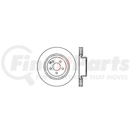 121.35078 by CENTRIC - Std Brake Rotor