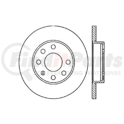 Centric 120.36002 Disc Brake Rotor Premium Brake Rotor