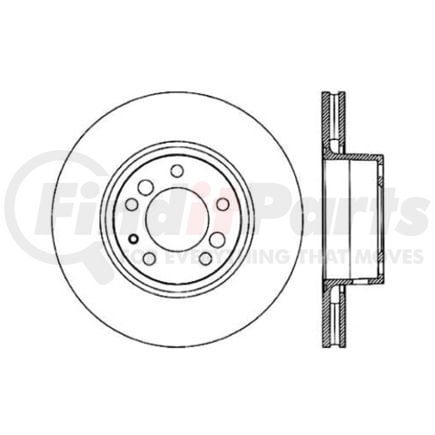120.34033 by CENTRIC - Premium Brake Rotor
