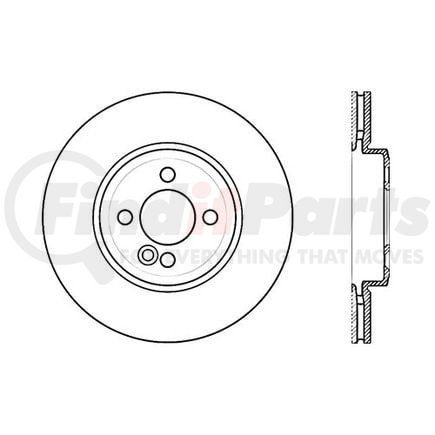 120.34101 by CENTRIC - Premium Brake Rotor