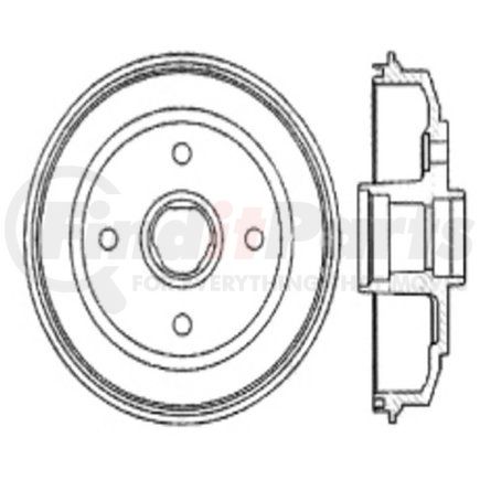 123.40006 by CENTRIC - C-Tek Standard Brake Drum