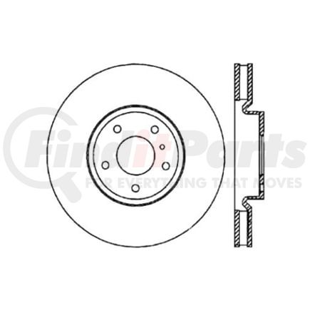 120.42076 by CENTRIC - Centric Premium High Carbon Alloy Brake Rotor
