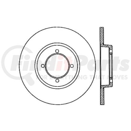 120.42004 by CENTRIC - Premium Brake Rotor