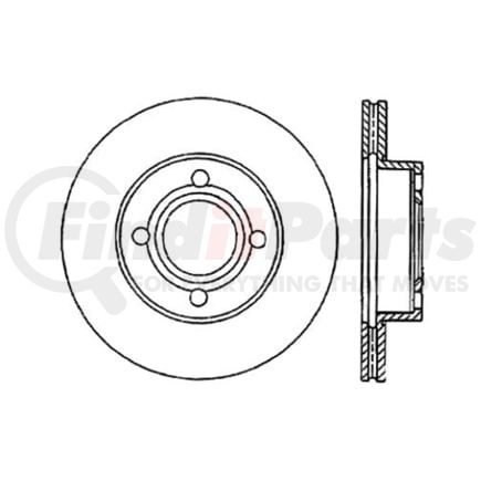 120.33046 by CENTRIC - Premium Brake Rotor