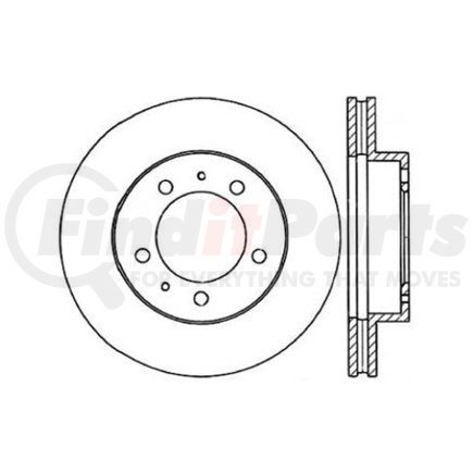 Centric 121.42038 Disc Brake Rotor C-Tek Standard Brake Rotor