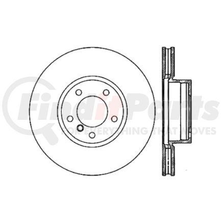 125.34055 by CENTRIC - Centric Premium High Carbon Alloy Brake Rotor