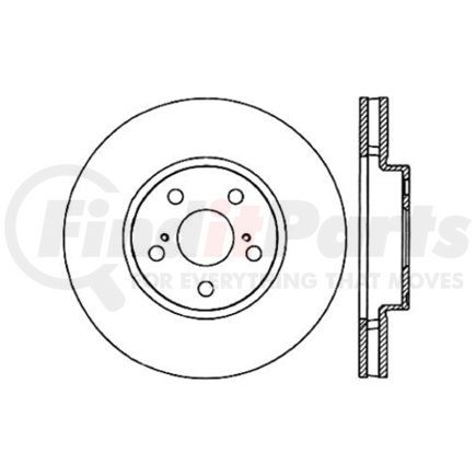 Centric 120.44099 Disc Brake Rotor Premium Brake Rotor