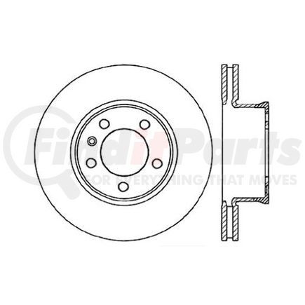 125.35072 by CENTRIC - Centric Premium High Carbon Alloy Brake Rotor